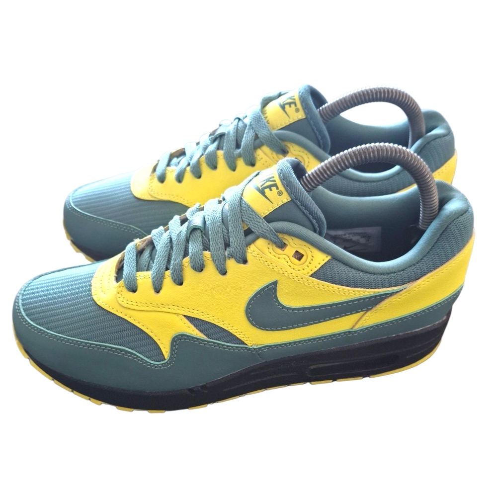 Nike By You Air Max 1 Green Yellow "Oregon Ducks" FO8790-900 Size 7.5 Mens/ Wm 9